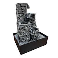 3-Tier Lit Water Outdoor Fountain, 12"
