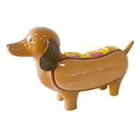 Hot Dog Outdoor Garden Statue, 20"