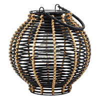 8In Rattan Solar Lantern