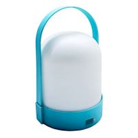 Turquoise Rechargeable Lantern, 9"