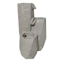 Crosby St. 3-Tier LED Modern Outdoor Fountain, 20"