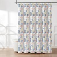 13-Piece Modern Arches Shower Curtain Set, 72"