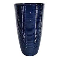 Millie Blue Tall Outdoor Planter, Small