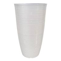Millie White Tall Outdoor Planter, Small
