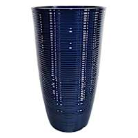 Millie Blue Tall Outdoor Planter, Medium
