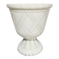 Lattice Resin Outdoor Urn, 17"