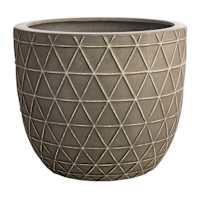 Grey Patterned Outdoor Planter, Large