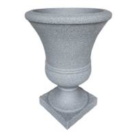Japi Charcoal Grey Round Outdoor Urn, 19"