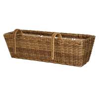Polyrattan Outdoor Hanging Basket with Liner, Large