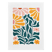 Cheery Flowers Canvas Wall Art, 12x16