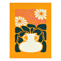 Flowers in Vase Canvas Wall Art, 12x16