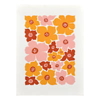 Pink & Yellow Flowers Canvas Wall Art, 12x16