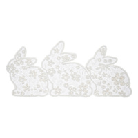 Providence Semi-Beaded Bunny Table Runner, 36x13