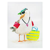 Beach Bum Canvas Wall Art, 12x16
