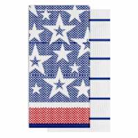 Set of 2 Honeycomb Stars Kitchen Towels