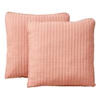 Honeybloom 2-Pack Pink Washed Microfiber Throw Pillows, 24"