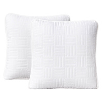 Crosby St. 2-Pack White Washed Microfiber Pillows, 18"
