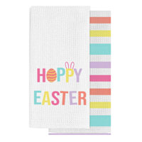 Bunny Brights Set of 2 Hoppy Easter Kitchen Towels