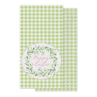 Homespun Set of 2 Happy Easter Kitchen Towels