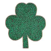 Fully Beaded Clover Placemat, 14"