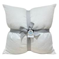 Crosby St. 2-Pack White Waffle Throw Pillows, 24"