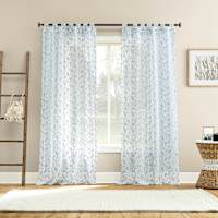 Wiley Sheer Grommet Chambray Single Curtain Panel, 50x84