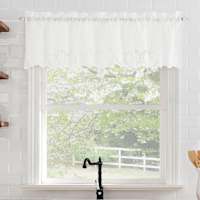 Hilda White Small Window Valance, 54x36