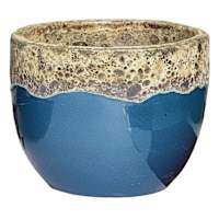 Blue Kalia Ceramic Outdoor Planter, Small