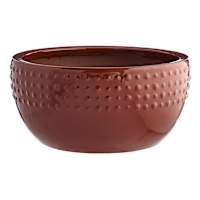 Briar Brown Ceramic Outdoor Planter, Large
