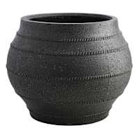Black Onyx Outdoor Planter, Medium