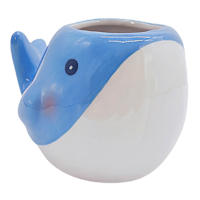 Indoor Mini Whale Planter, 3"