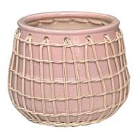Auburn Pink Ceramic Indoor Planter, Large