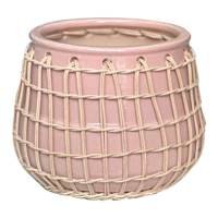 Indoor Auburn Pink Planter, Medium