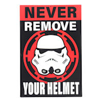 Storm Trooper Helmet Tin Sign