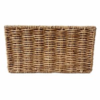 Vanilla Rectangle Wicker Storage Basket, Large