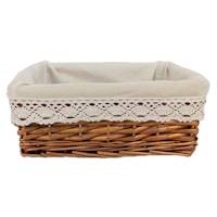 Doily Wicker Storage Basket, Small