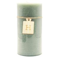 Green Unscented Pillar Candle, 3x6