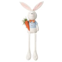 Homespun Easter Fabric Easter Bunny Shelf Sitter, 70"