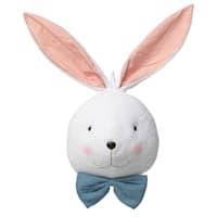 Homespun Easter Fabric Easter Bunny Head Wall Decor, 28"