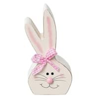 Homespun Easter Wooden Girl Bunny, 5"
