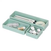 3-Piece Stackable Organization Set, Sage