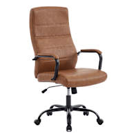 Matthew Faux Leather Office Chair, Brown