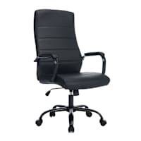 Matthew Faux Leather Office Chair, Black