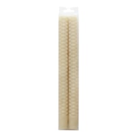 2-Pack Grey Weave Taper Candles, 10"