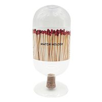 Glass Match Holder with Striker