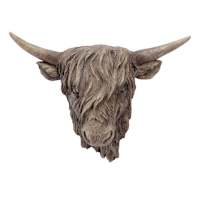 Lake & Lodge Resin Cow Wall Plauqe, 17.5"