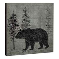 Lake & Lodge Framed Bear Print Wall Art, 16"