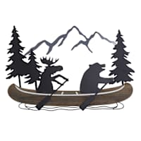Lake & Lodge Lake Metal Wall Art, 23.5x16