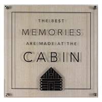 Lake & Lodge Best Memories Wall Art, 16"