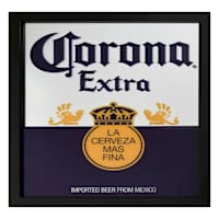 Corona Label Screenprinted Wall Mirror, 13x15